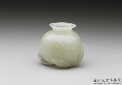 图片[2]-Jade water holder in the shape of a pomegranate, Qing dynasty (1644-1911)-China Archive